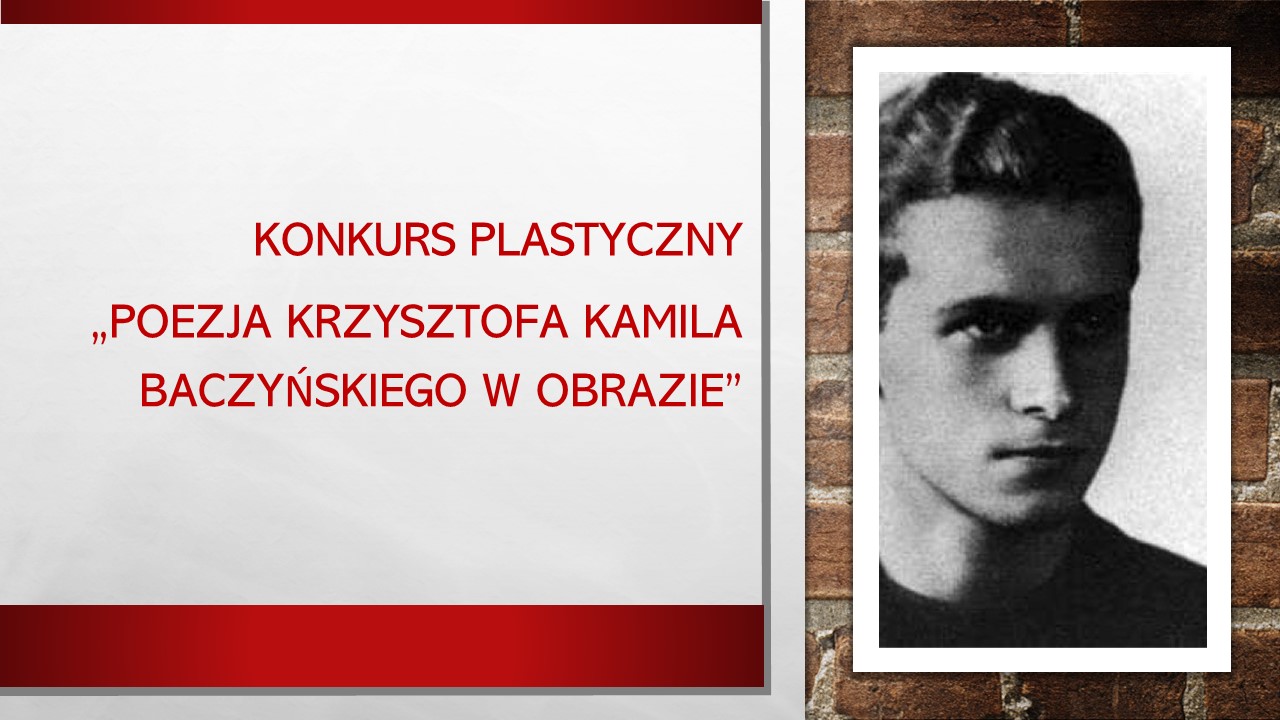 Read more about the article Konkurs plastyczny „Poezja Krzysztofa Kamila Baczyńskiego w obrazie”