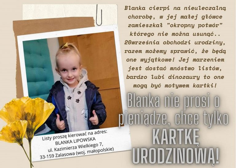 Read more about the article Urodzinowa kartka dla Blanki