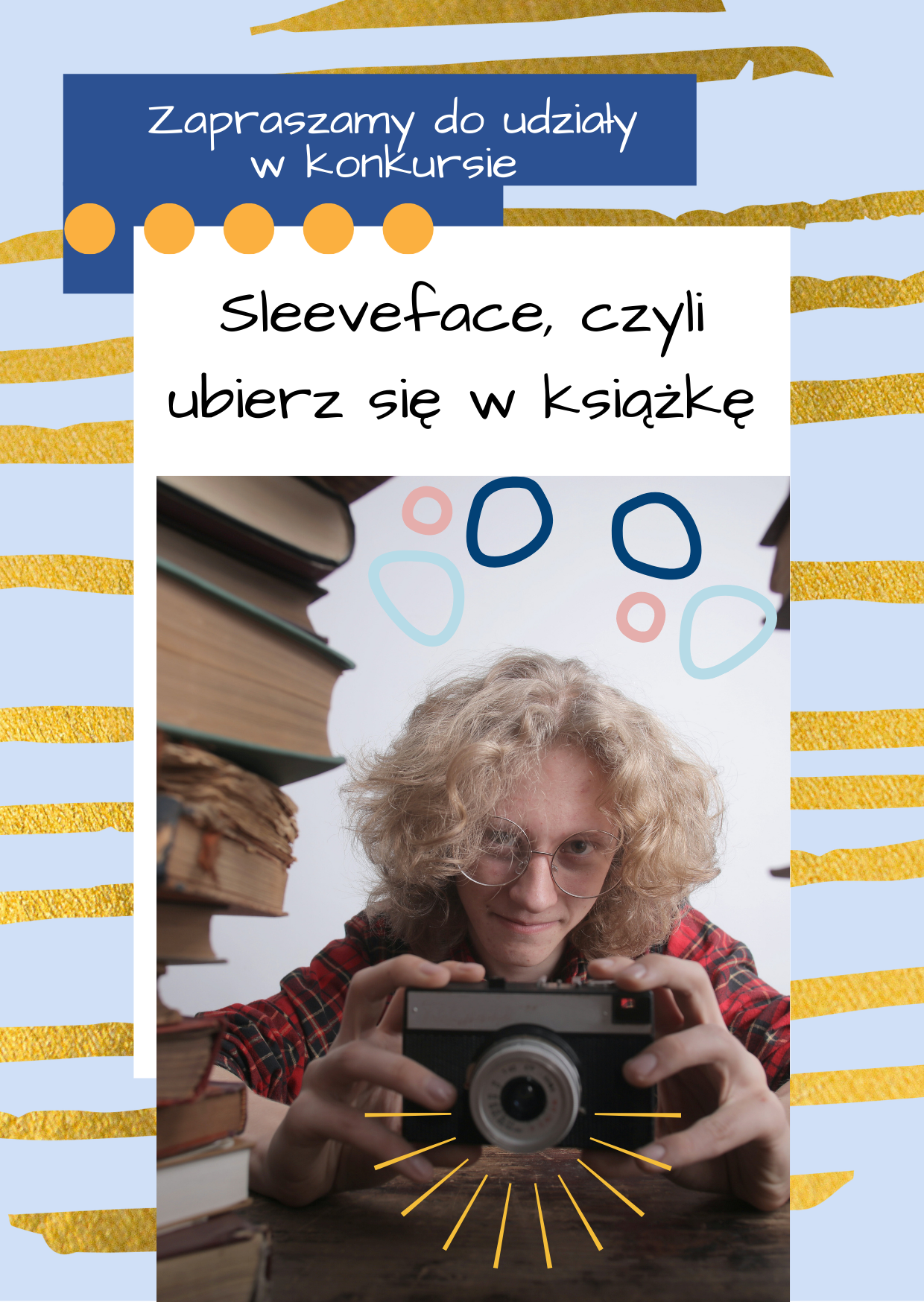 Read more about the article Konkurs „Sleeveface, czyli ubierz się w książkę”- etap szkolny