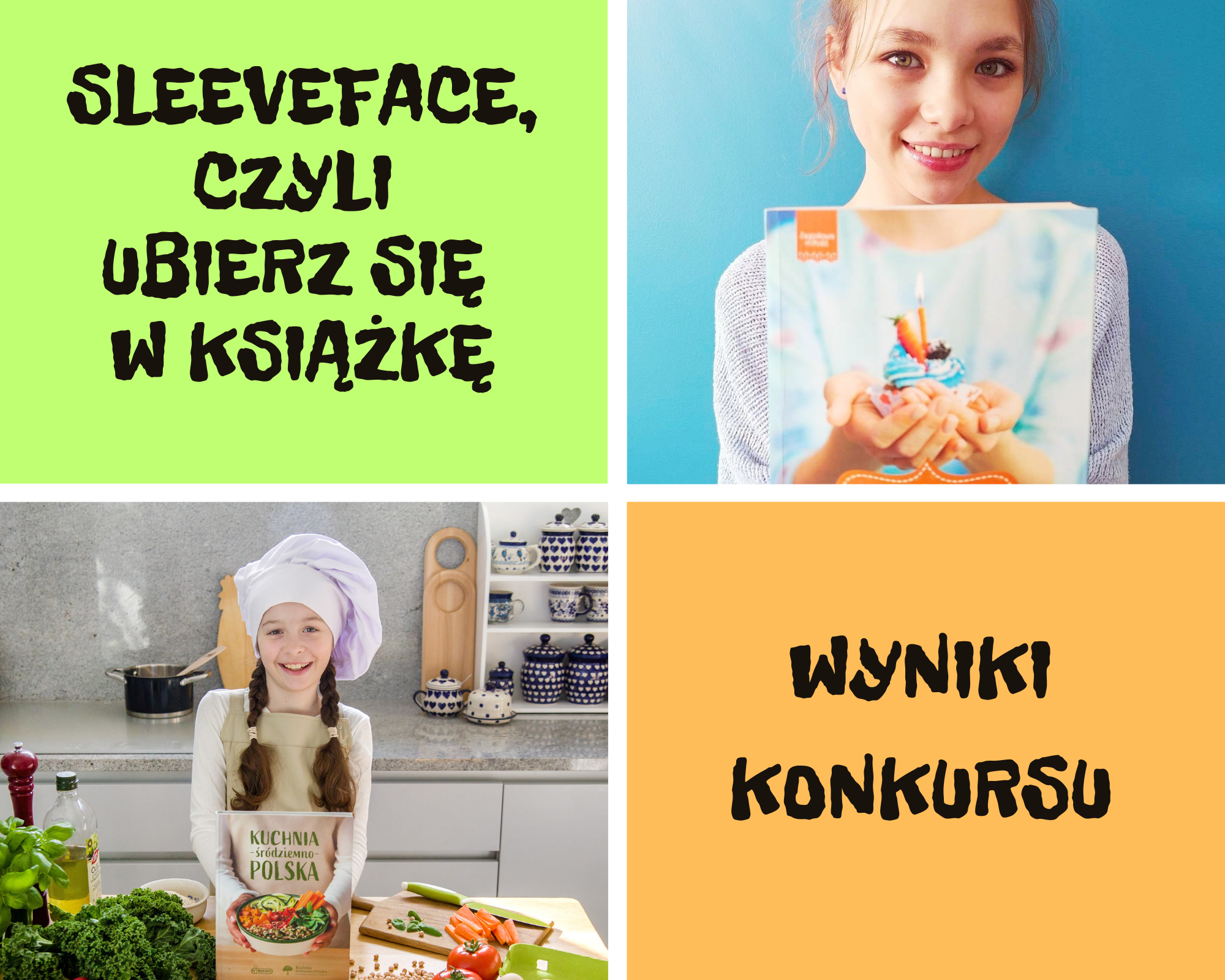 Read more about the article Wyniki konkursu „Sleeveface, czyli ubierz się w książkę”